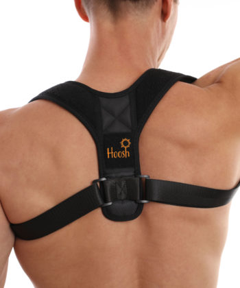 Black Posture Corrector for activewear and dark color clothes